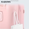 thumbnail image 3 of KLQDZMS ABS + maleta para PC con apertura frontal, maleta de embarque para ordenador portátil, cubierta de carrito con carga USB, equipaje de cabina para mujer de 18 "20" 24 pulgadas, 3 of 4