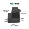 thumbnail image 4 of Carpet Floor Mats for 2016 to 2022 Toyota Prius / 2017 to 2022 Toyota Prius Prime - Front and Rear, Gray, Driver Heel Pad - ecoMats, 4 of 7