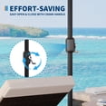 thumbnail image 6 of Garvee 15ft Double-Side Large Patio Umbrellas with Base Included, Rectangular Outdoor Pool Table Umbrella, UV Protective, Outside Market Umbrellas for Poolside Lawn Backyard Deck, 6 of 8