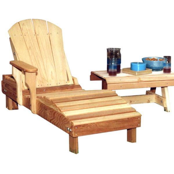 Cedar Adirondack Chaise Lounge