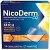 NicoDerm CQ Clear Patches Step 2 14 Each
