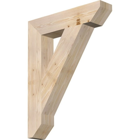 

Ekena Millwork 5 1/2 W x 28 D x 36 H Traditional Slat Smooth Bracket Douglas Fir