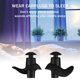 thumbnail image 5 of Greeniant 1 par de tapones para los oídos suaves para dormir, tapones para los oídos impermeables a prueba de polvo de silicona ambiental, accesorios de Deportes acuáticos Negro Kinder Greeniant OD000550-04B, 5 of 6