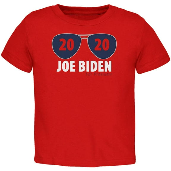 Joe Biden For President 2020 Sunglasses Toddler T Shirt Red 2T