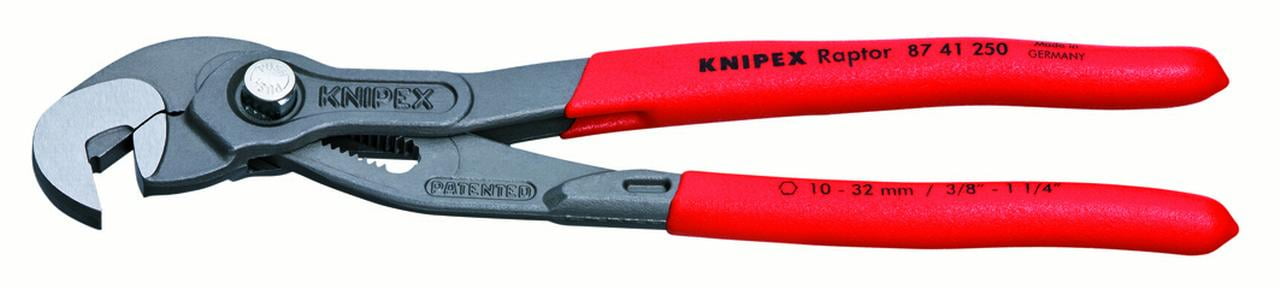 Knipex 10" Multiple Slip Joint Spanner Plier "Raptor" 87 41 250 