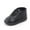 Black, variant on LNMQLPDBS Toddler Prewalker First Walking Shoes Solid Color Casual Leather Hard Bottom Baby Walking Sneakers with Mesh Leather Breathable Casual Outdoor Shoes for Spring Autumn Black 0-3 Months