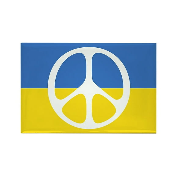 CafePress - Pray For Peace In Ukraine Magnets - Rectangle Magnet, 2"x3" Refrigerator Magnet