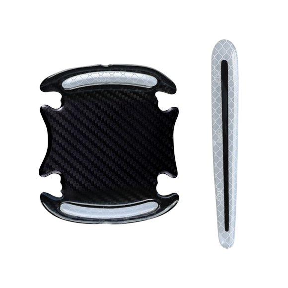 Birdeem Car Door Handle Protection Film Reflective Invisible Door Bowl Protection Sticker Carbon Fiber Door Handle Sticker Paint Scratch Sticker