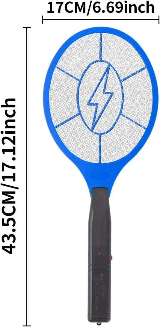 Electric Fly Swatter 2 Pack (Yellow & Blue) – High-Voltage Bug Zapper with Safety Mesh, Perfect for Indoor/Outdoor Use AA Batteries Required (Not Included)
