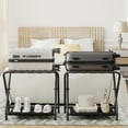 thumbnail image 4 of HOOBRO Black Folding Luggage Rack with Storage Shelf Suitable for Guest Room Bedroom Hotel BK04XL01, 4 of 8