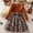 Brown, variant on Teen Girl Easter Dresses Summer Western Style Casual Fall Winter Holiday Flower Dress for Girls Casual Spring Dress (Brown,2-3 Years)