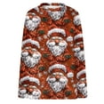 thumbnail image 2 of Aboser Oversized Red Sweatshirt for Women Ugly Christmas Sweaters Plus Size Fuzzy Fleece Pullover Cozy Long Sleeve Sweatshirts Funny Xmas Santa Claus Graphic Shirts, 2 of 5