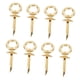 thumbnail image 2 of 8 Set 2cm Ring Pulls Antique Brass Cupboard Cabinet Drawer Rings Pulls Knob Vintage Furniture Hardware, 2 of 5