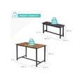 thumbnail image 4 of Ourlova Dining Table Set For 4. Kitchen Table With Benches. Rectangular Dining Room Table Set With 2 Upholstered Benches. 3 Piece Dining Table Set For Small Space. Apartment. Studio, 4 of 7
