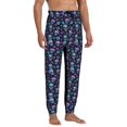 thumbnail image 4 of Kdxio Skull Flower Blue Pattern Joggers,Sweatpants for Men with Pockets-X-Large, 4 of 5