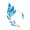 Right, variant on Ear Cuff Luxury Blue Painted Dripping Oil Craft Without Piercing Fashion Fairy Wings Shape Ear Bone Clip Jewelry Accessory