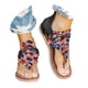 thumbnail image 2 of Bmisegm Women Summer Independence Day Zipper Shoes Beach Open Toe Breathable Sandals Womens Sandals Summer Black 8.5, 2 of 5