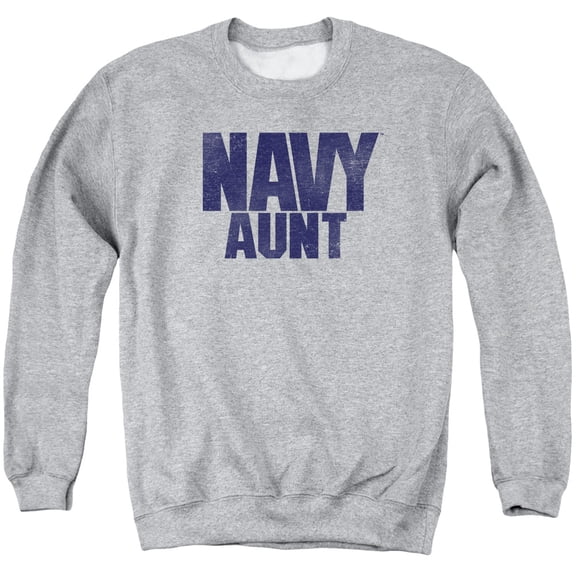Navy - Aunt - Crewneck Sweatshirt - X-Large