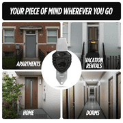 Blocklock Portable Door Locks for Hotels, Travelers Security, Tough & Durable, Apartment and Home Door Security, Travel Essentials by Guard Dog Security