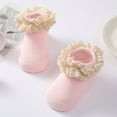 thumbnail image 5 of Baby Toddlers Girls Ankle Socks Cotton Princess Ruffles Frilly Socks Anti Slip, 5 of 6
