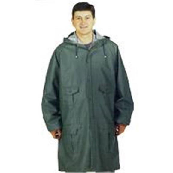 8156-XXXL Rain Parka Blue & Green, 3 Extra Large