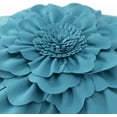 thumbnail image 4 of JWH Handmade 3D Wool Flower Throw Pillow Covers Aesthetic Decorative Floral Accent Pillow Cases 18"x18"Aqua for Sofa Couch Bedroom Decor, 4 of 9