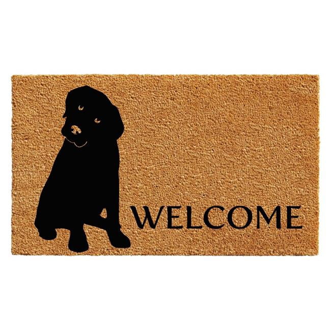 Calloway Mills 102962436 Paillasson Rectangulaire Labrador 2 x 3 Pi, Naturel & Noir
