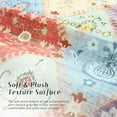 thumbnail image 4 of Balacho Floral Mosaic Boho Patchwork Quilted Faux Wool Area Rug, 6' x 9', Off-White, 4 of 8