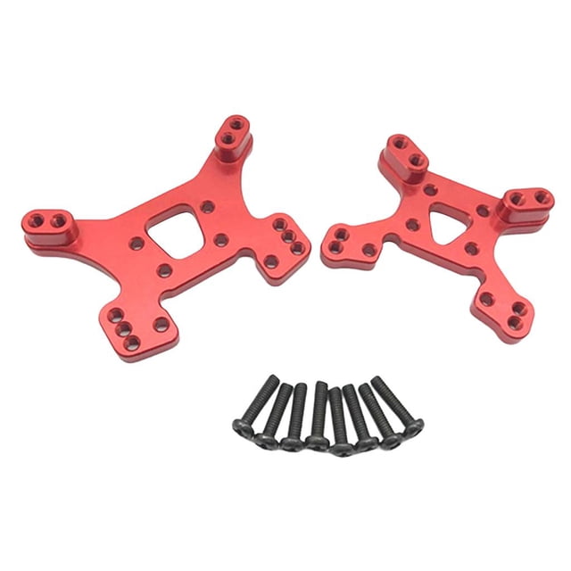 Tachiuwa Front Rear Shock Mount for Wltoys 144001 1/14 RC Car Replacement Buggy Acc Red