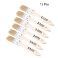 thumbnail image 4 of 1 Inches Chip Paint Brush Synthetic Bristle with Wooden Handle for Wall Treatment 12pcs, 4 of 5