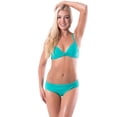 thumbnail image 1 of Bawdy Women's Summertime Sexy Push Up Padded 2 Pc Bikini Set, Catalina Green, L, 1 of 4