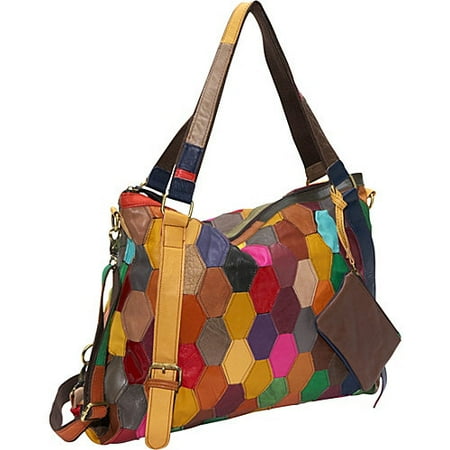 Amerileather Tote - Amerileather 'Miya' Leather Tote Bag