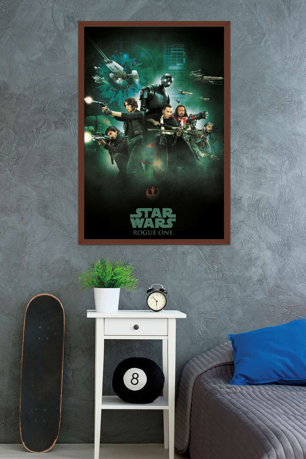 Star Wars: Rogue One - Group Wall Poster, 22.375" x 34", Framed