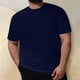 thumbnail image 2 of Plus Size Mens Casual Round Neck Solid Color Short Sleeve T-Shirt Blouse Tops2XL, 2 of 5