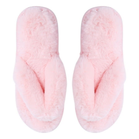 

Diekin 1 Pair of Home Cotton Slippers Anti-Slip Plush Flip-Flops Women Winter Slippers Padded Slippers Pink Size 38/39 25CM 8US 5.5UK 39EU 9.825Inch