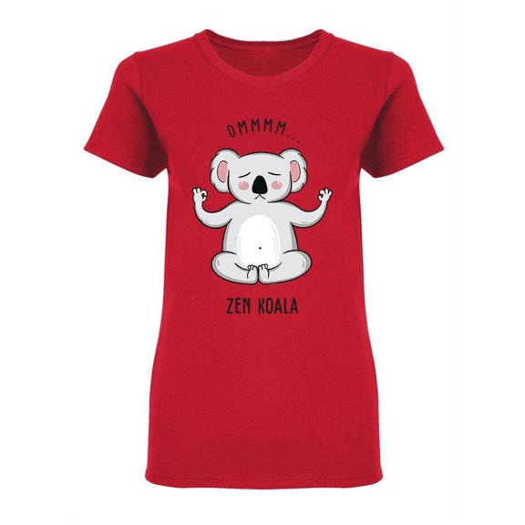 Zen Koala T-Shirt Women -Image by Shutterstock, Female Small