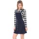 thumbnail image 4 of INSPIRE CHIC Día De San Patricio Vestido Tipo Peto Tipo Peto Evasé Con Tirantes De Pana Para Mujer Azul XS, 4 of 6