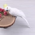 thumbnail image 4 of 12 Inch Lifelike Feather Parrot Figurine, Vivid Yellow Artificial Bird Ornament with Realistic Details for Garden, Patio, Porch, Window Sill and Home Farmhouse Decor, Pack of 1, 4 of 4