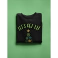 thumbnail image 3 of Let's Get Lit Christmas Sweatshirt Women -Smartprints Designs, Female 4X-Large, 3 of 4