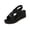 Black Shoes for Women, variant on Women's Sandal Wedge Heel Sole Open Toe Plus Size Available Breathable Material For Warm Weather Style White 41