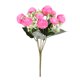 thumbnail image 1 of Brotes de flores de rosas artificiales Ceremonia de banquete de boda Tela de seda Ramo de flores falsas Decoración floral para el hogar, Rosa roja Eigraketly HA6645-04B, 1 of 6