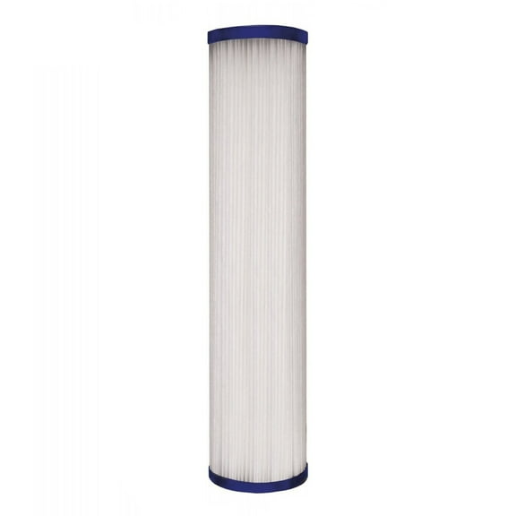 Tier1 30 Micron 10 Inch x 2.5 Inch | Pleated Polyester Whole House Sediment Water Filter Replacement Cartridge | Compatible with Pentek R30, Hydronix SPC-25-1030, Home Water Filter