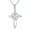 D, variant on Irish Celtic Knot Cross Necklace for Men Sterling Silver Irish Catholic Celtic Knot Cross Pendant Necklace for Women with 2.5mm 24"+2" Stainless Steel Round Box Chain Jewelry for Men & Women