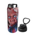 thumbnail image 2 of Chucky - Botella de agua deportiva aislada de 3 piezas, de acero inoxidable, portátil, para exteriores, para viajes, fitness, estudiantes, talla única., 2 of 7