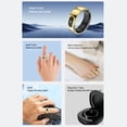 thumbnail image 4 of Fitness Smart Ring Touch Control Body Temperature Tracking Message Reminder Fitness Tracker Ring Support Multi Sports Modes 5ATM for Cycling Hiking Running, 4 of 7
