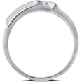 thumbnail image 2 of 1/4 Carat T.W. 10kt White Gold Men's Wedding Band Ring, 2 of 3