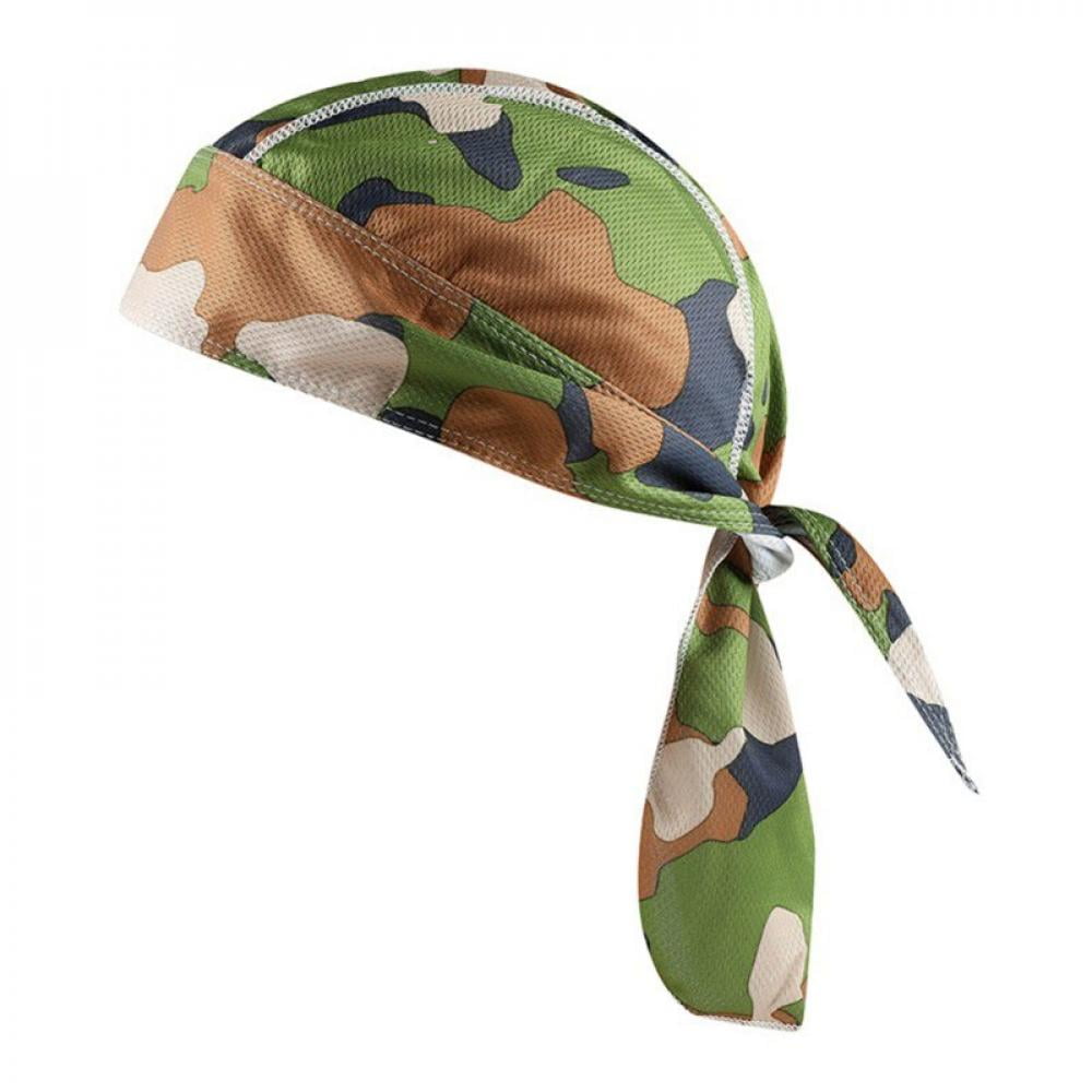 Camouflage Printed Cycling Pirate Skull Cap Quick Dry HeadWrap Bandana Scarf Hat 