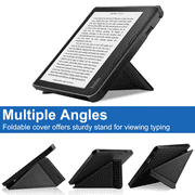 For Kobo Sage 2021 Released 8 E-Reader, Soft TPU Matte Back Cover, Slim Smart Folio Case with Magnetic Closure and Kickstand - Black