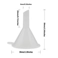 thumbnail image 5 of opvise 5Pcs Mini Funnel Practical Reusable Plastic Leak Proof Oil Perfume Funner for Lab Bottles White, 5 of 8