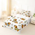 thumbnail image 3 of Manfei Cute Dachshund Dog Twin Sheets, Spring Groovy Bedding, Off White, 3 Pieces, 1 Flat Sheet, 1 Fitted Sheet and 1 Pillowcase, 3 of 6